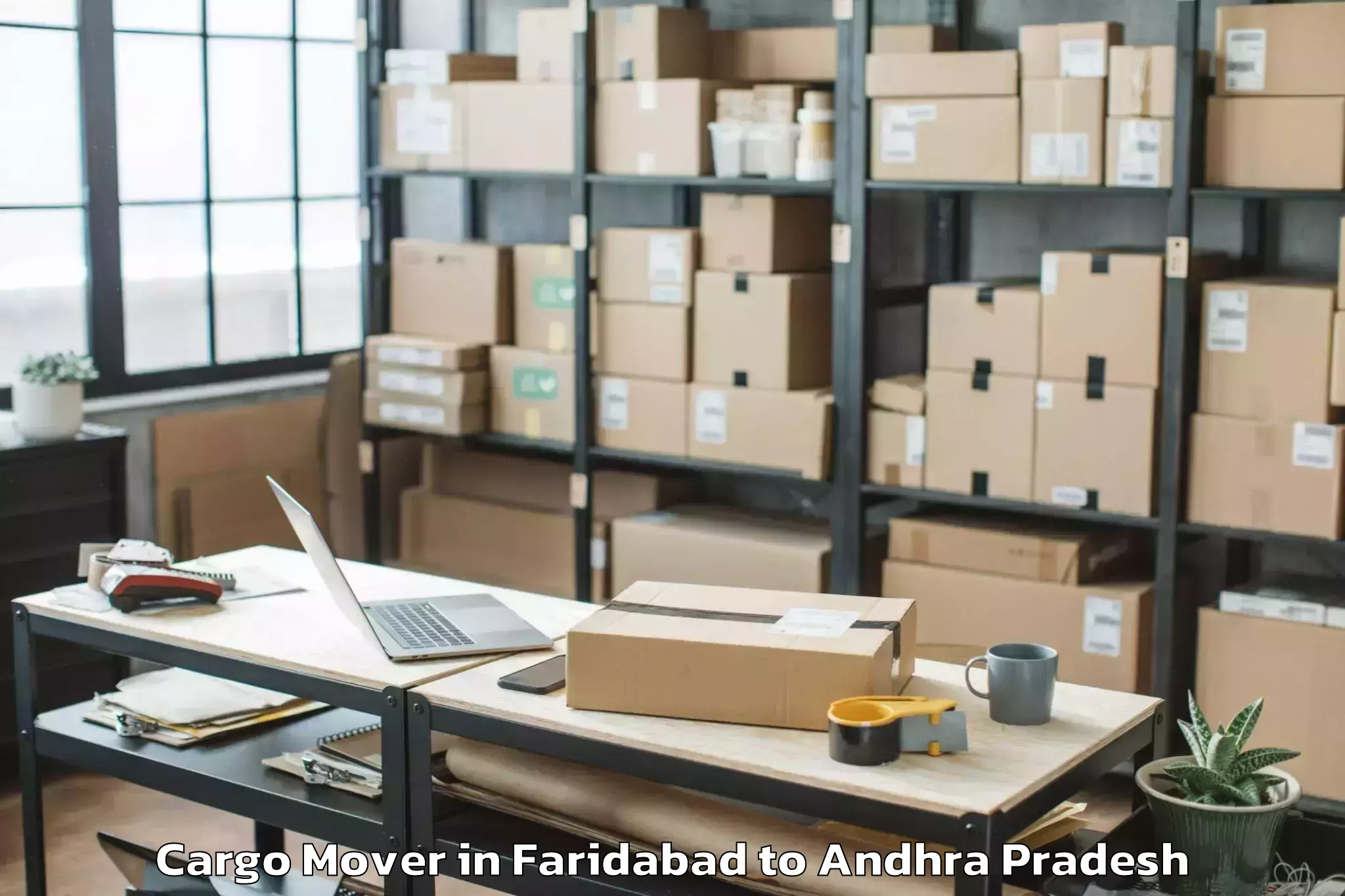 Comprehensive Faridabad to Reddigudem Cargo Mover